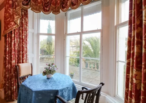 The living room at Clarence Grey House, Torquay