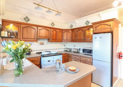 The kitchen at Clarence Grey House, Torquay