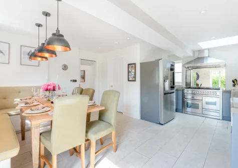 The kitchen & dining area at Cleveland Villa, Instow