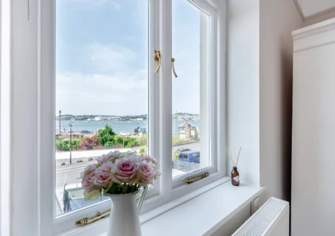 The view from bedroom #1 at Cleveland Villa, Instow