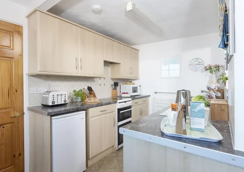 The kitchen at Cliff Cottage, Gorran Haven