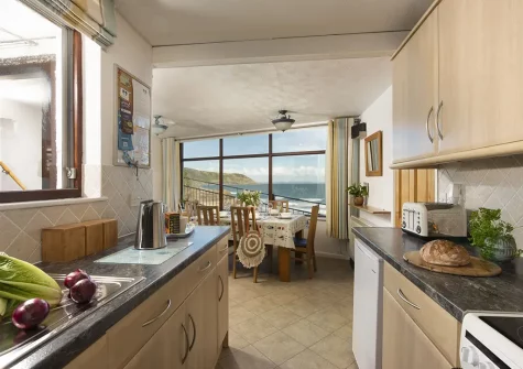 The kitchen at Cliff Cottage, Gorran Haven