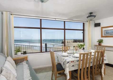 The dining room at Cliff Cottage, Gorran Haven