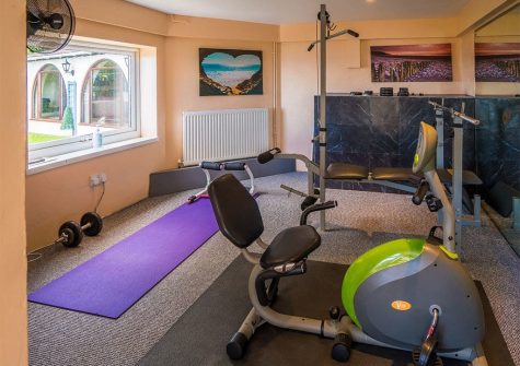 The fitness room at Cliff Lodge, Maidencombe