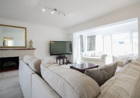The living area at Clifton Villa, Newquay