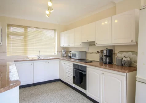 The kitchen at Clifton Villa, Newquay