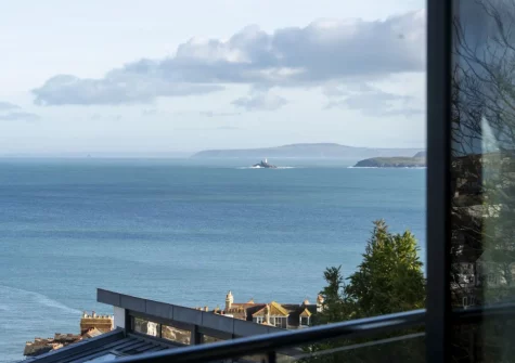 The view from the living area at Cloud 10, St Ives