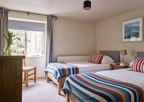 Bedroom #2 at The Coach House, Gitcombe House Country Cottages, Cornworthy