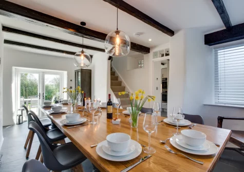 The dining room at Coachmans, Little Petherick