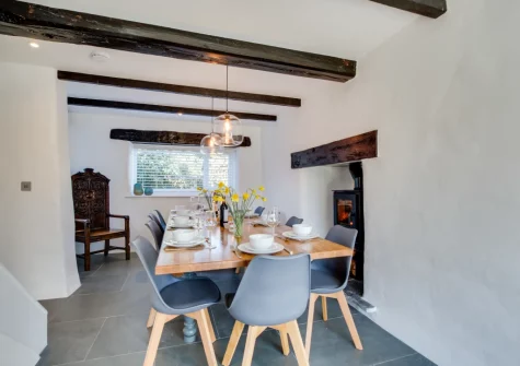 The dining room at Coachmans, Little Petherick