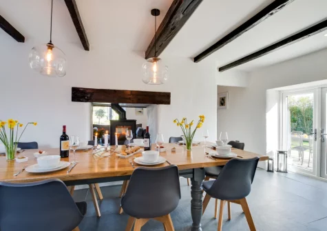 The dining room at Coachmans, Little Petherick