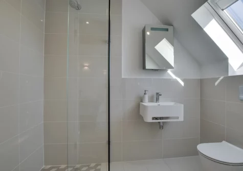 Bedroom #2 en-suite shower room at Coachmans, Little Petherick