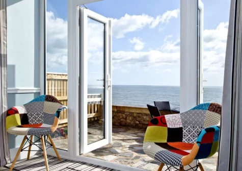 The living area at Coastguard Cottage, Dawlish