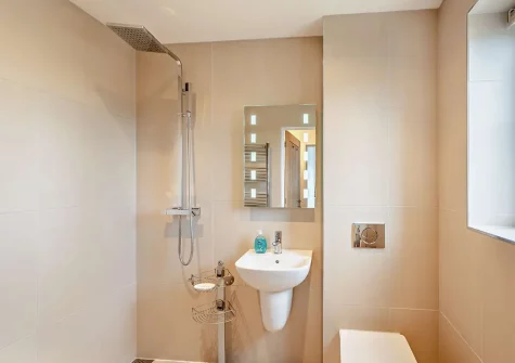 The wet room at Coastguard Cottage, Woolacombe