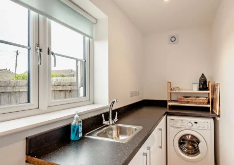 The utility room at Coastguard Cottage, Woolacombe