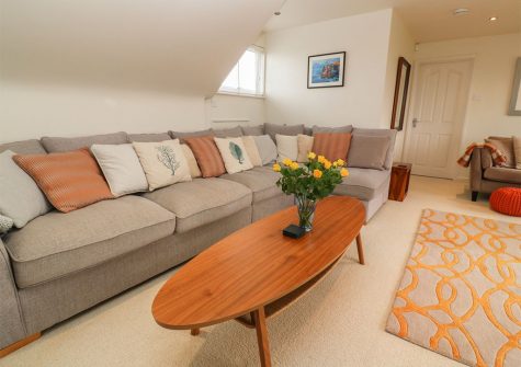 The living area at Coastman's Nest, Trenance