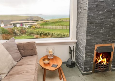 The living area at Coastman's Nest, Trenance