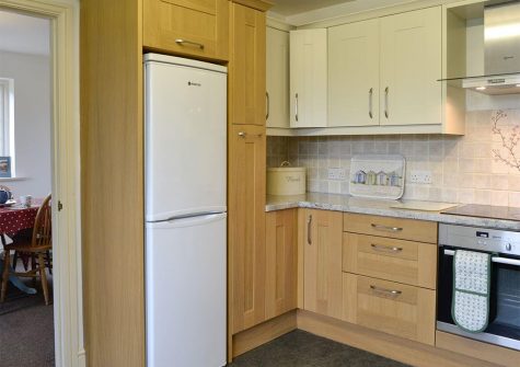 The kitchen at Coaxdon Barn, Weycroft