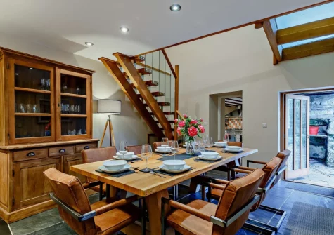 The dining room at Cobbledicks House, Newbridge