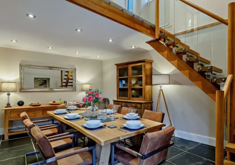 The dining room at Cobbledicks House, Newbridge