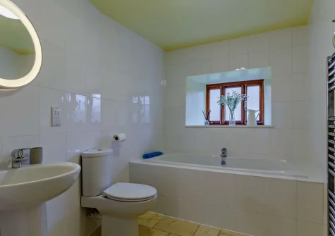 The bathroom at Cobbledicks House, Newbridge