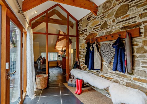 The enrance hallway at Cobbledicks House, Newbridge