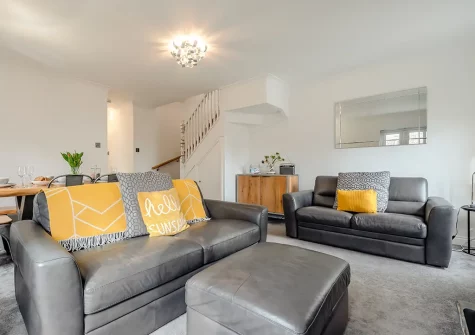 The living area at Cockles and Clams, Padstow