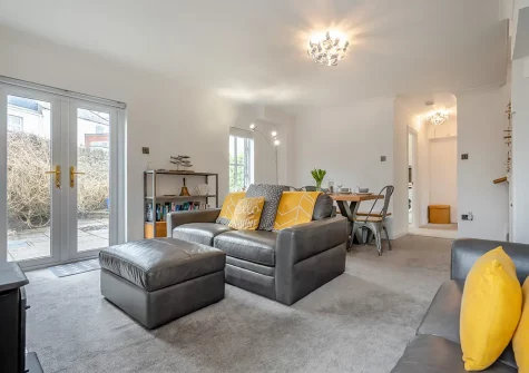 The living area at Cockles and Clams, Padstow