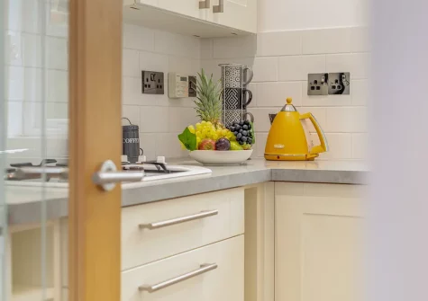 The kitchen at Cockles and Clams, Padstow