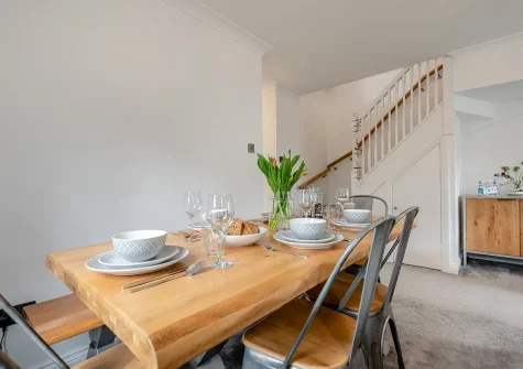 The dining area at Cockles and Clams, Padstow