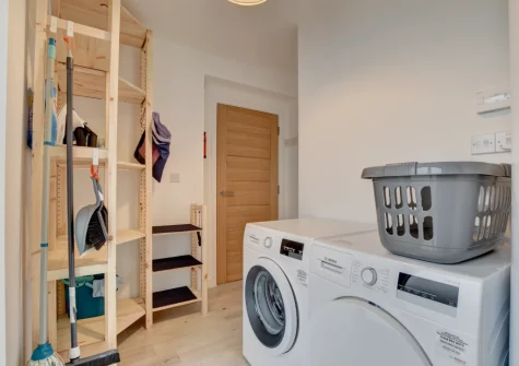 The utility room at Coco Beach, Westward Ho!