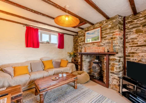 The living room at Codaro, Westward Ho!