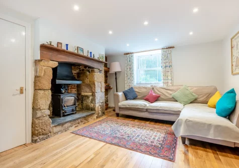 The living area at Coliza Farm, St Mewan