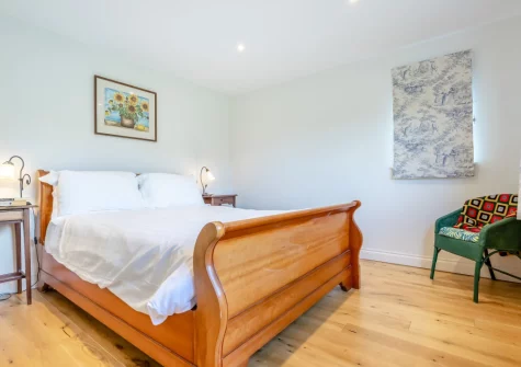 Bedroom #1 at Coliza Farm, St Mewan