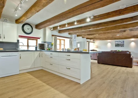 The kitchen at Columbia at Ashcombe Cottages, Ashcombe
