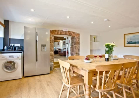 The dining room at Columbia at Ashcombe Cottages, Ashcombe