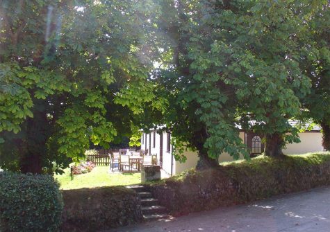 Outside Columbine Cottage, Poughill