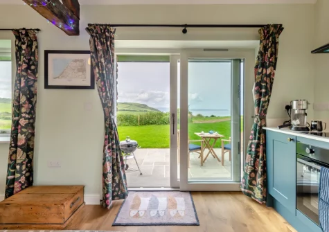 The kitchen at Combes Barn, Greencliff Farm, Abbotsham