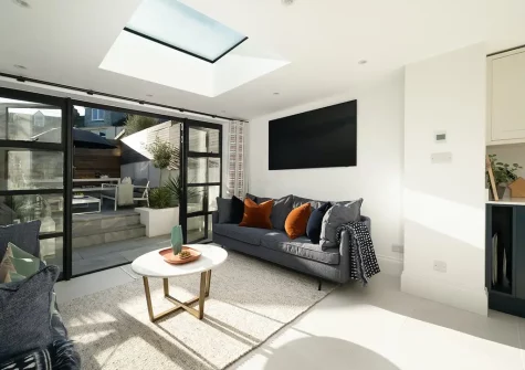 The living room at Come Up and Sea Me, St Ives