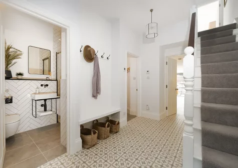 The entrance hallway at Come Up and Sea Me, St Ives