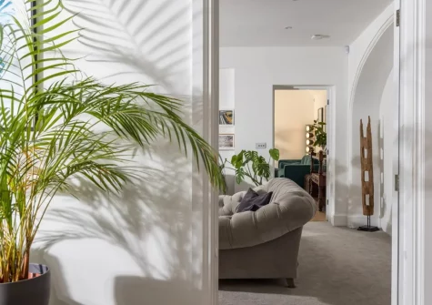 The living room at Coombe Rise, Poughill