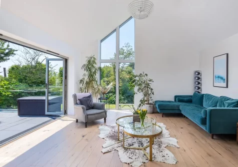 The sunroom at Coombe Rise, Poughill