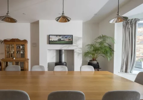 The dining area at Coombe Rise, Poughill