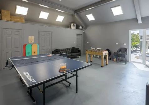 The games room at Coombe Rise, Poughill