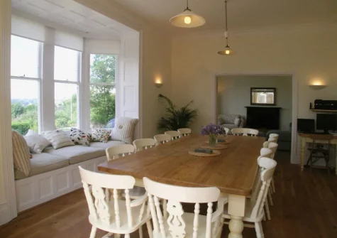 The dining area at Copperfield, Bideford