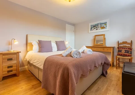 Bedroom #1 at Copperhouse View, Hayle
