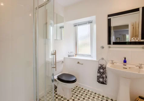 The shower room at Coppermoor, Horrabridge