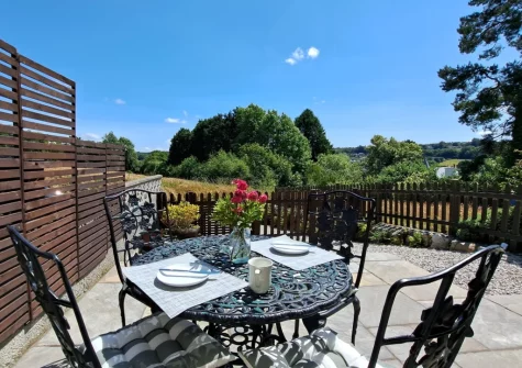 The patio & outdoor sitting area at Coppermoor, Horrabridge