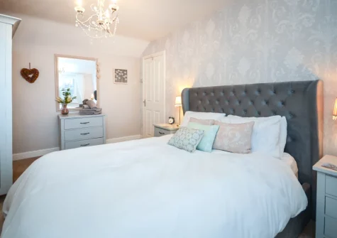 Bedroom #1 at Corner Cottage, Trevarren