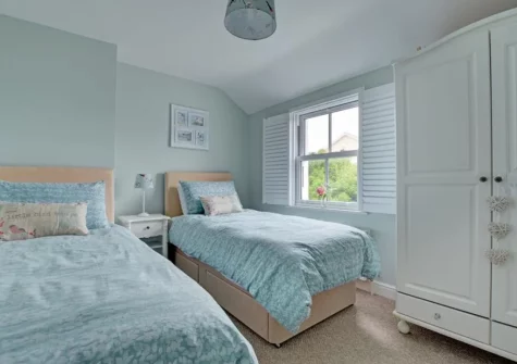 Bedroom #2 at Corner Cottage, Trevarren